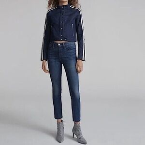{rag & bone} "Mid Rise Cigarette Ankle" Baily Stretch Denim Jeans